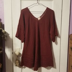 Faded Glory Women's Maroon Knitted Top